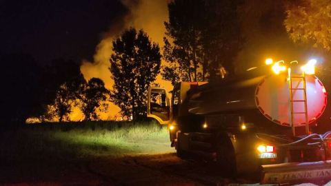 İznik Gölü'nde korkutan yangın