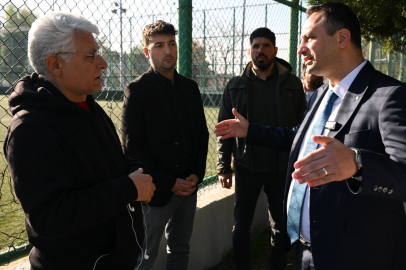 İzmir'de Başkan Eşki, çalışmaları yerinde inceledi